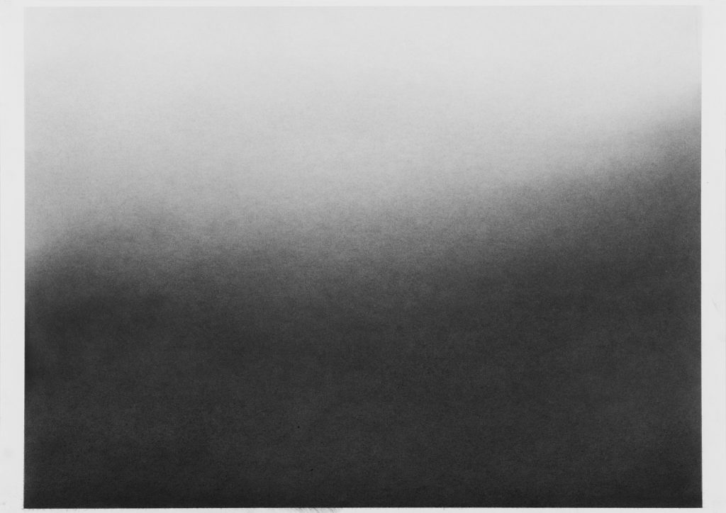 ohne Titel, Graphit auf Papier, 43 x 61 cm, 2018